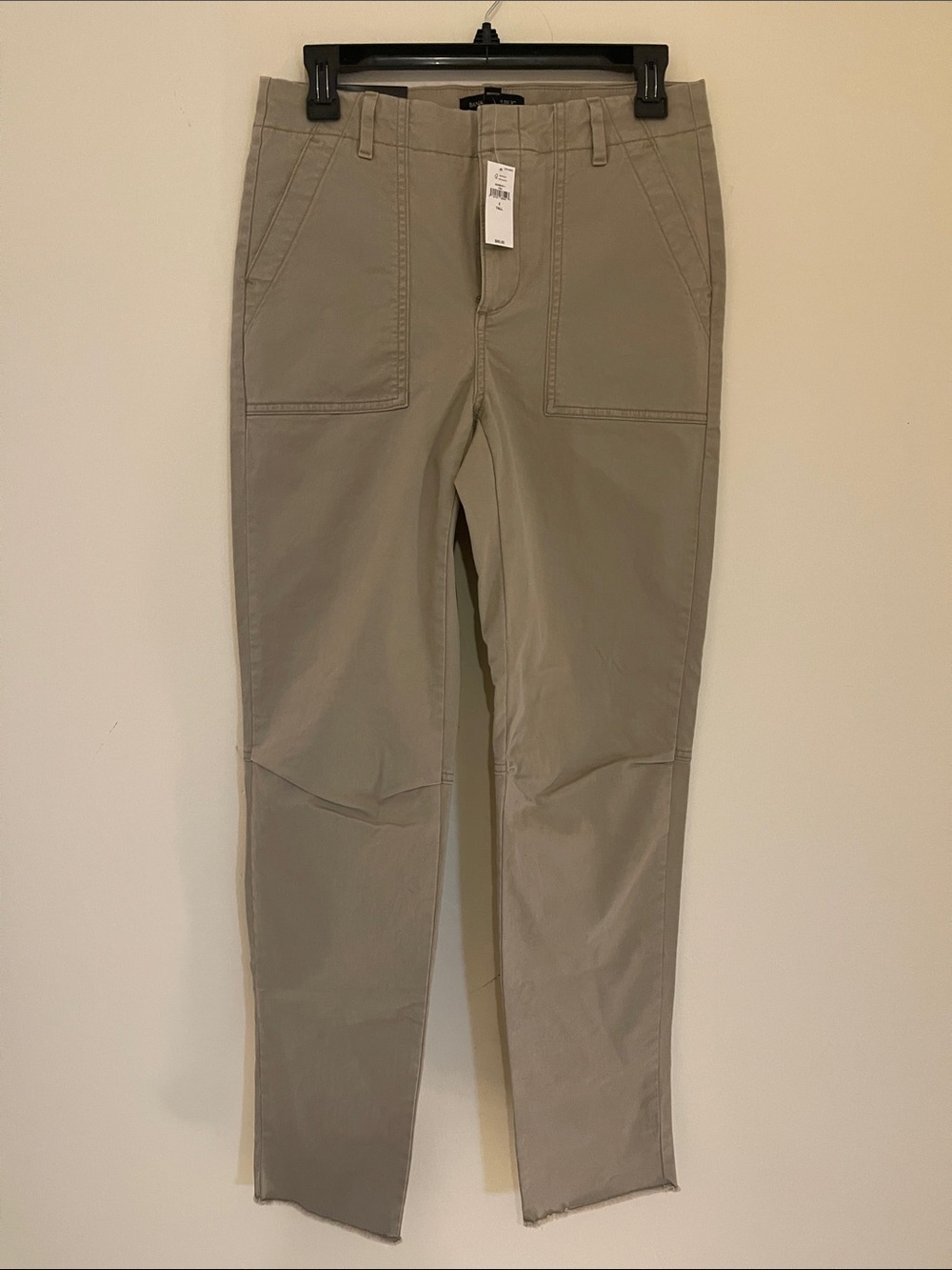 Womans Banana Republic Utility Pants in Taupe Girlfriend Chino Fit size 2 Tall
